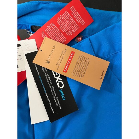 Spyder Womens Ski Pants 10 Blue Black Primaloft Insulated‎ Waterproof Adjustable - Picture 9 of 15
